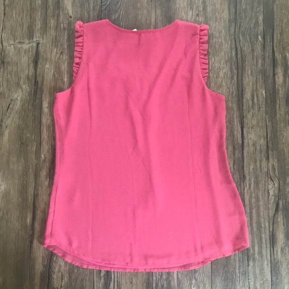NWT Le Chateau Pretty n Pink Ruffle Sleeveless Top - Picture 3 of 6